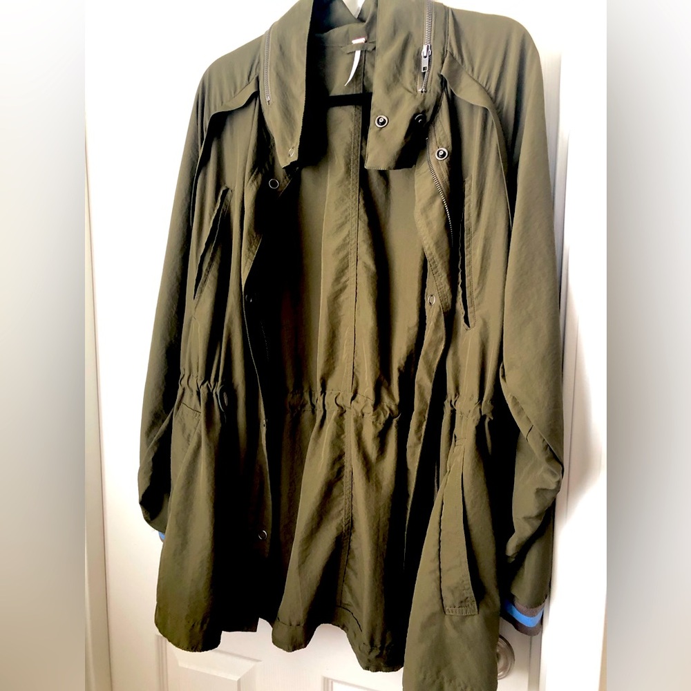 Free people green jacket